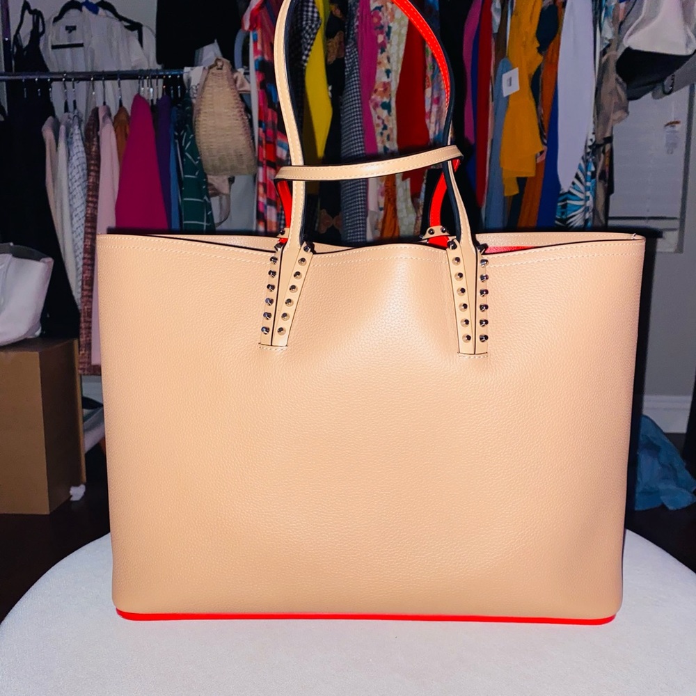 Auth Christian Louboutin Cabas Tote